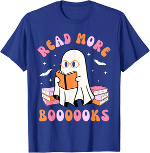 Read More Books Halloween Groovy Reading Kids T-Shirt - T-Shirt | Royal