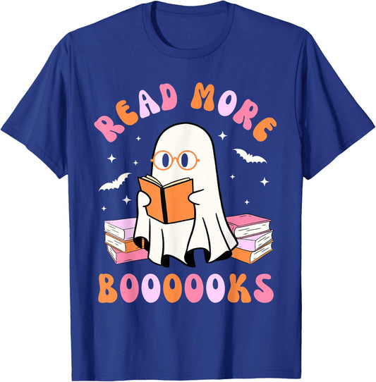 Read More Books Halloween Groovy Reading Kids T-Shirt - T-Shirt | Royal