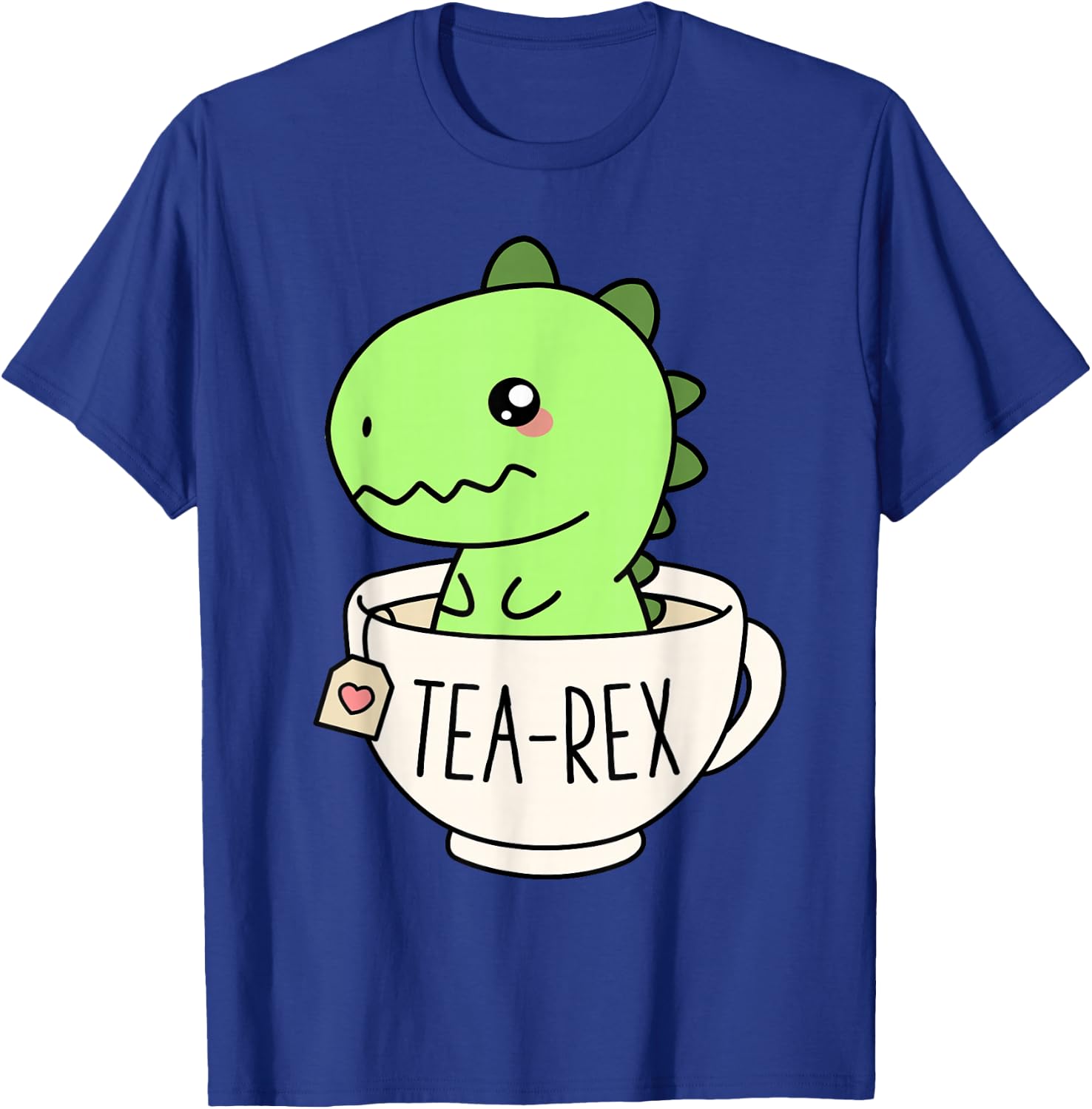 Tea-Rex Cute T-Rex Dinosaur Kawaii Funny Dino Pun T-Shirt - T-Shirt | Royal