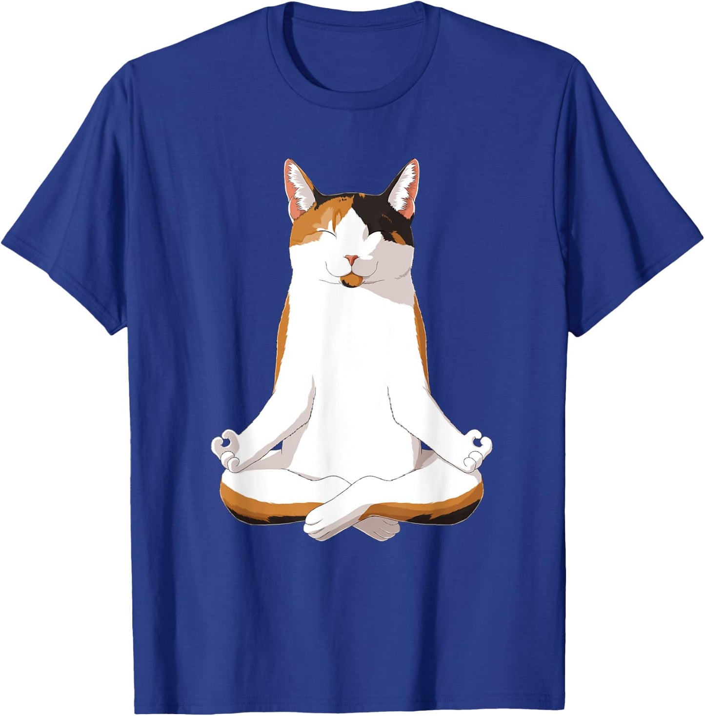 Yoga Calico Cat T-Shirt - T-Shirt | Royal