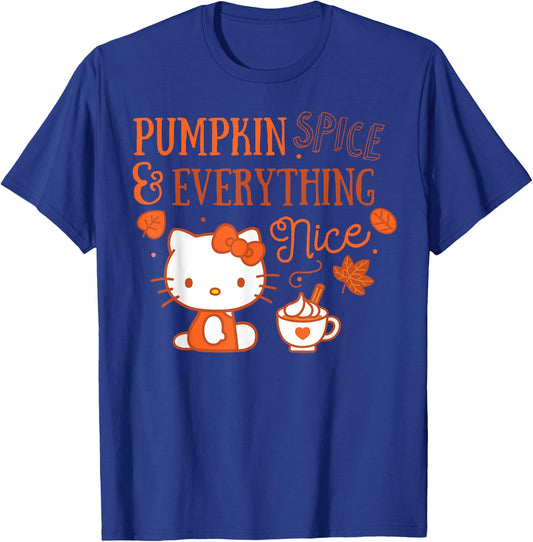 Hello Kitty Pumpkin Spice And Everything Nice T-Shirt - T-Shirt | Royal