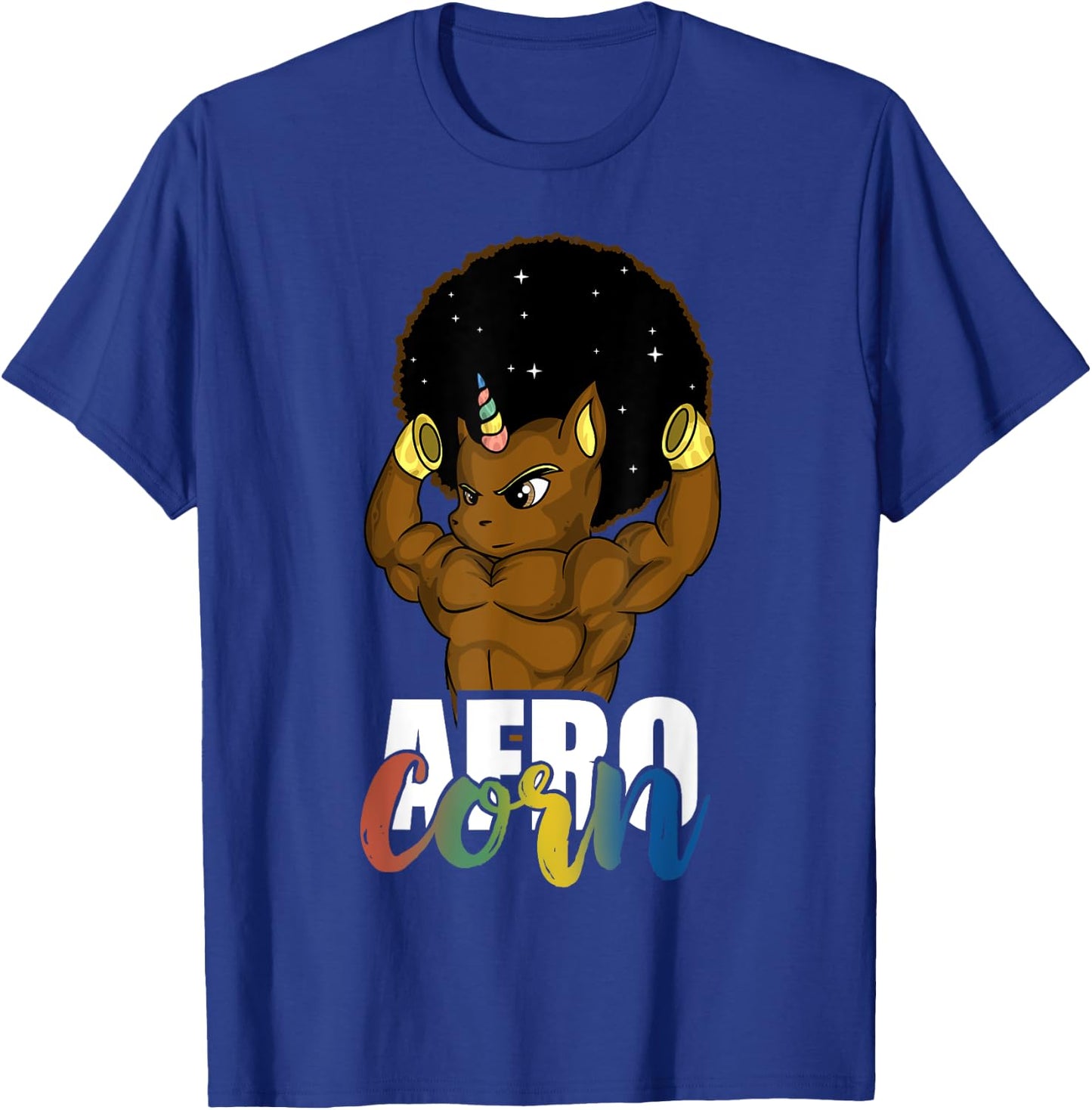 Afro Corn Afrocorn Unicorn Black History Men Boys Gift T-Shirt - T-Shirt | Royal