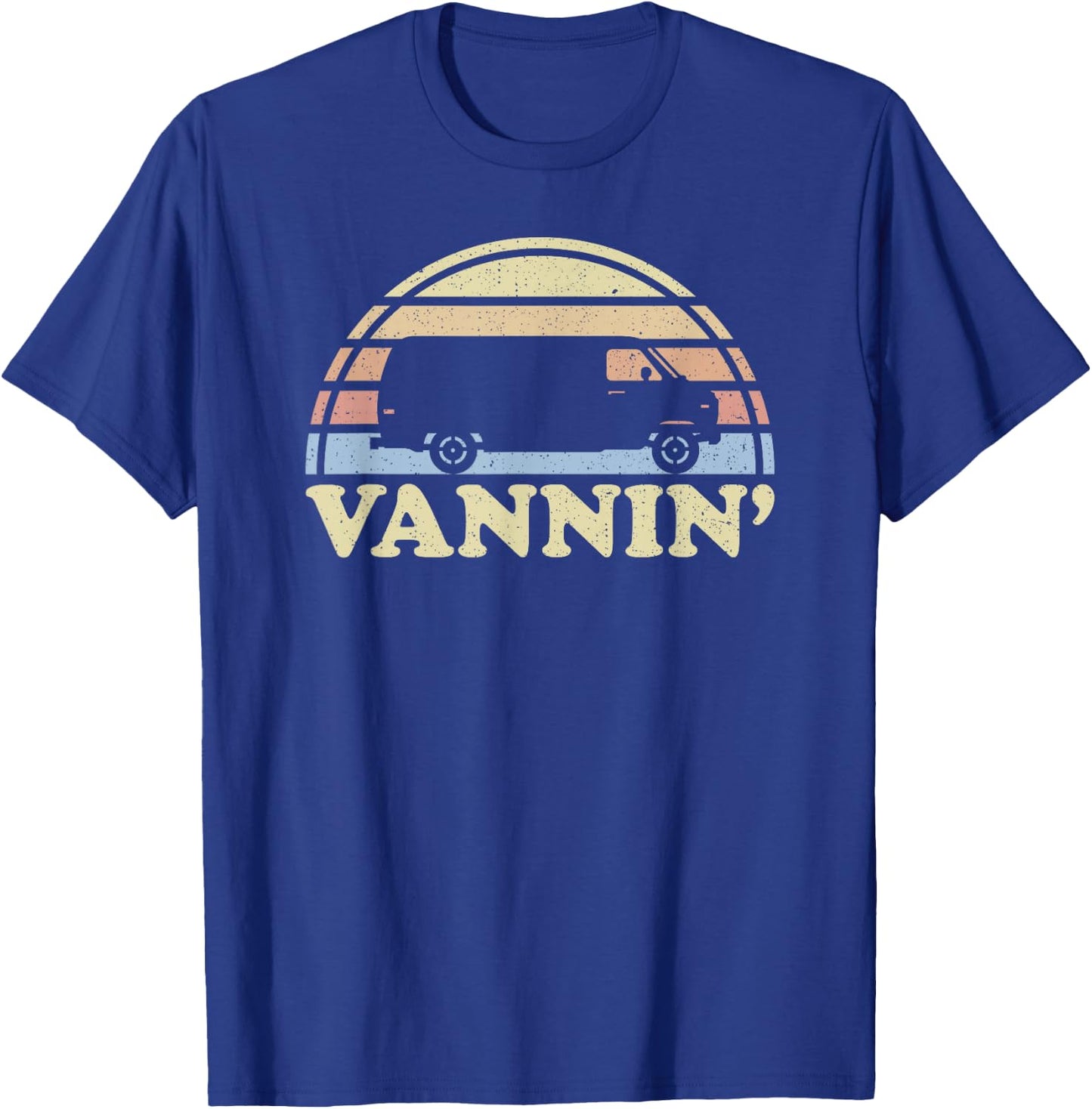 Vannin Van Life Retro Van Lovers Vanner Vantasy Camper T-Shirt - T-Shirt | Royal