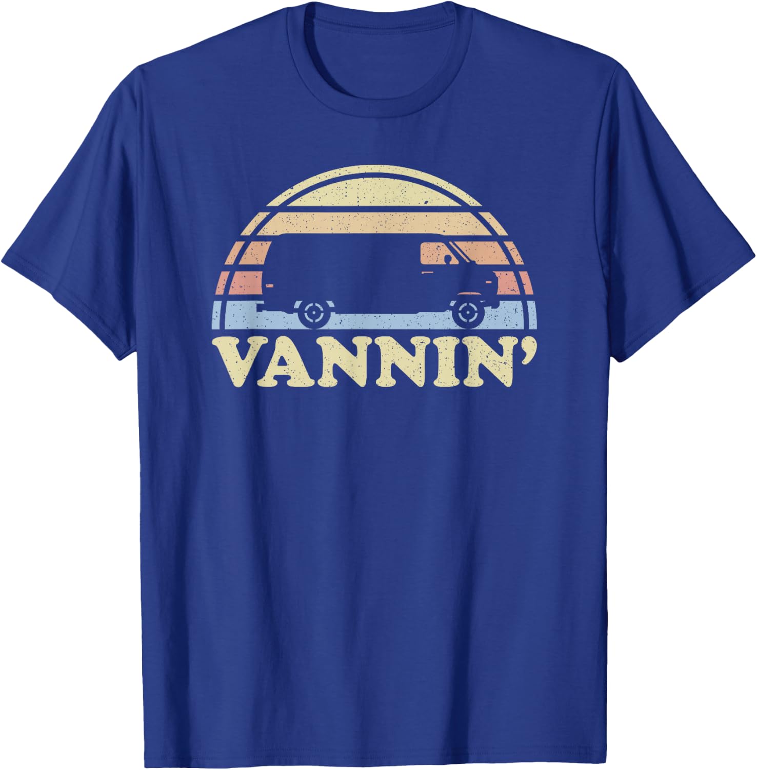 Vannin Van Life Retro Van Lovers Vanner Vantasy Camper T-Shirt - T-Shirt | Royal