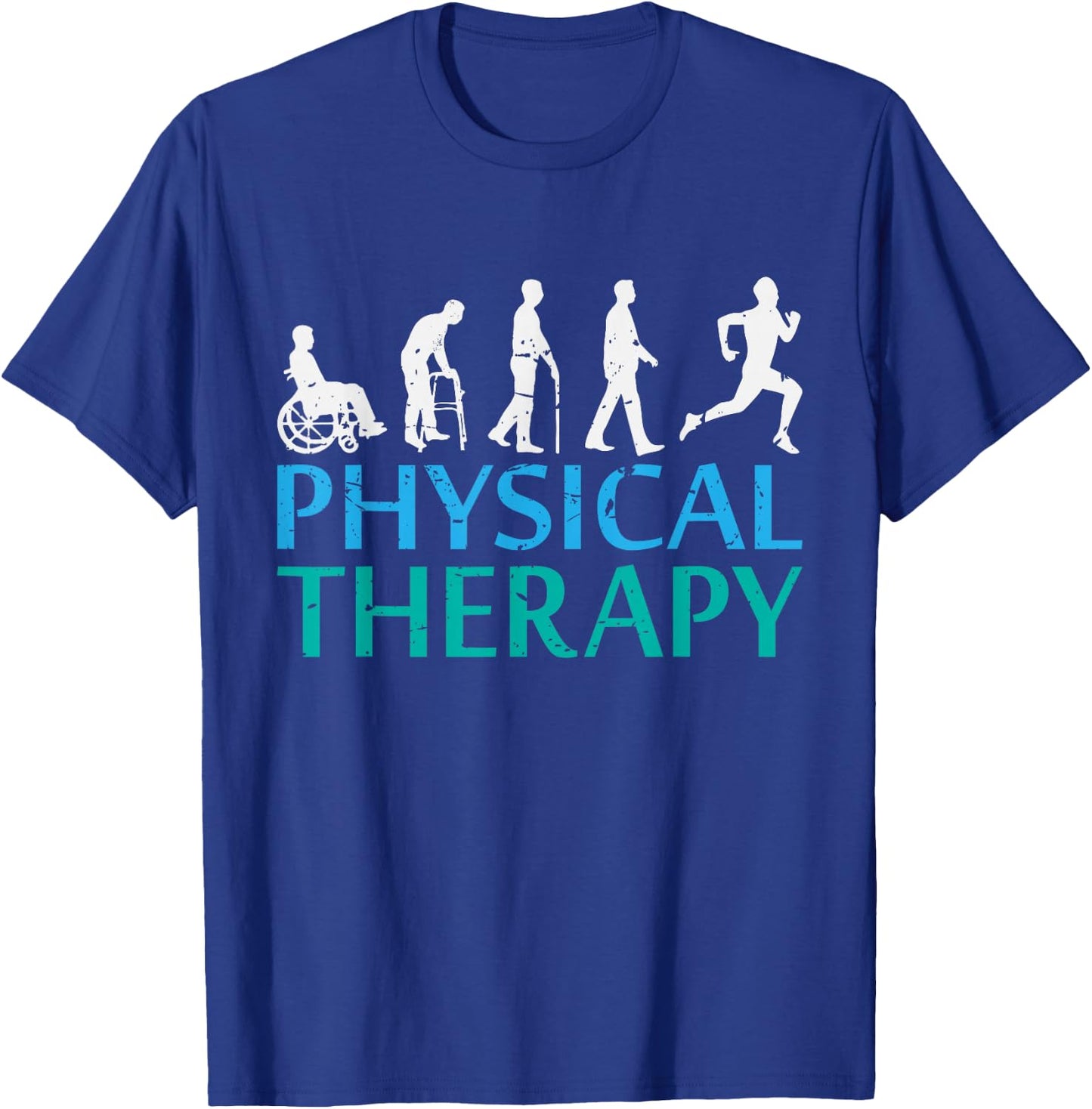 Awesome Evolution of physical therapy Gift T-Shirt - T-Shirt | Royal