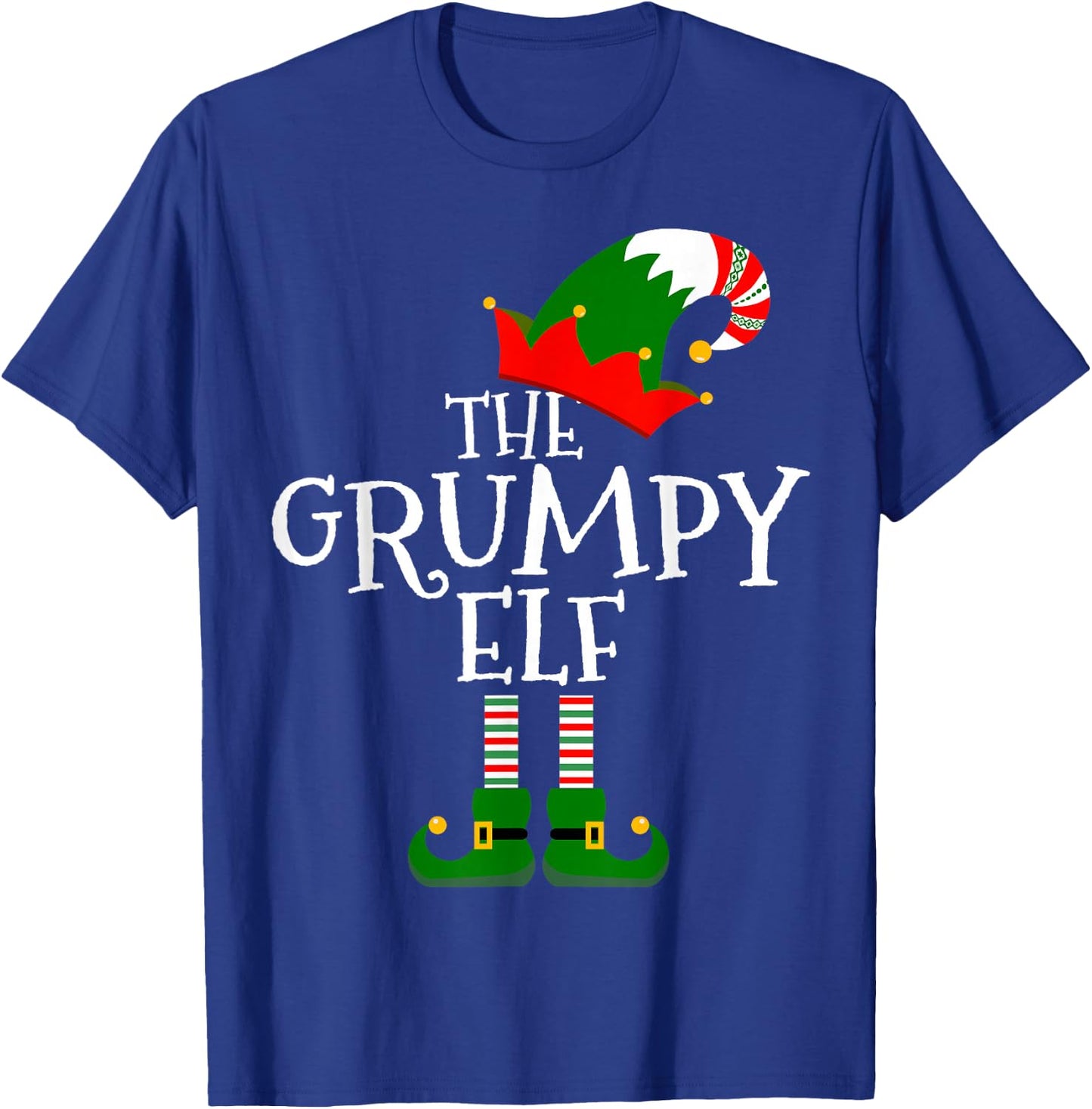 The Grumpy Elf Costume Matching Family Group Gift Christmas T-Shirt - T-Shirt | Royal