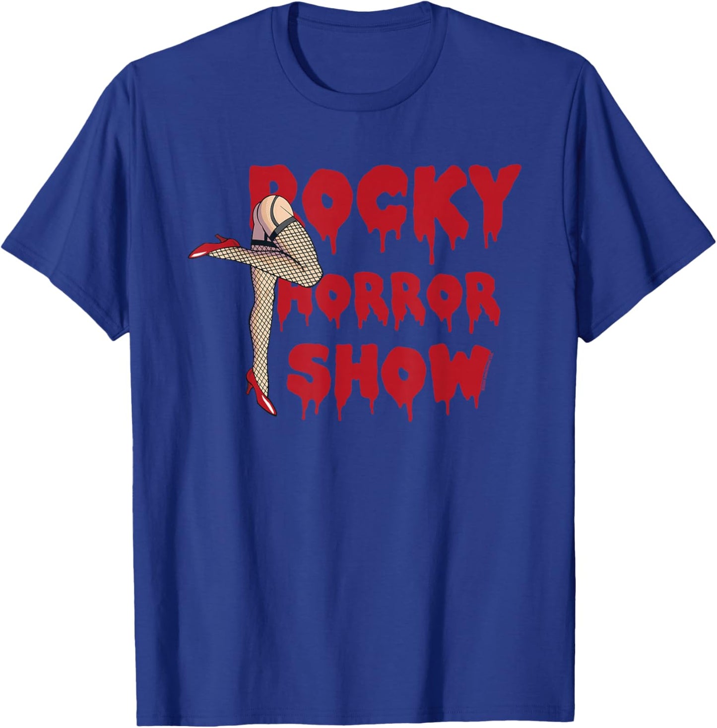 Rocky Horror Show Legs with Logo Block T-Shirt - T-Shirt | Royal