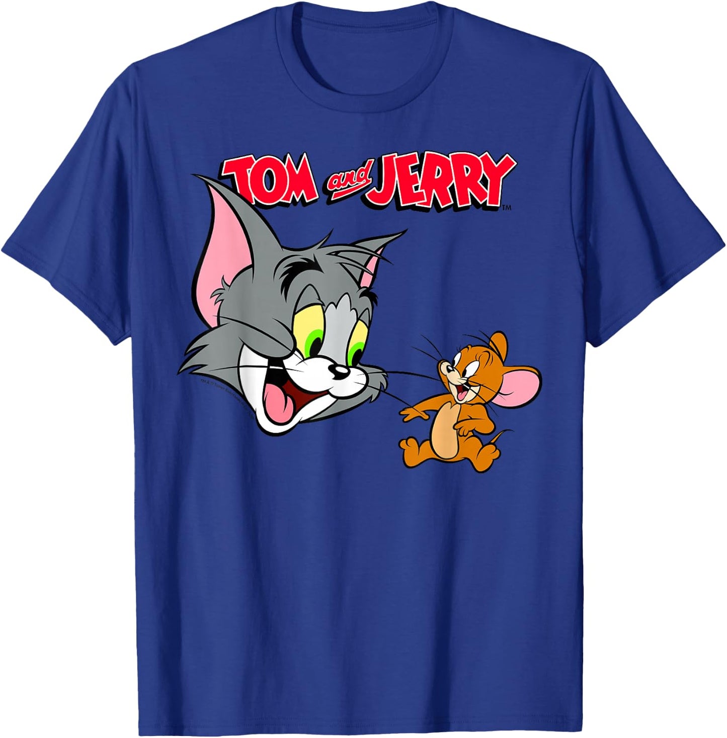 Tom and Jerry Logo Portrait T-Shirt - T-Shirt | Royal