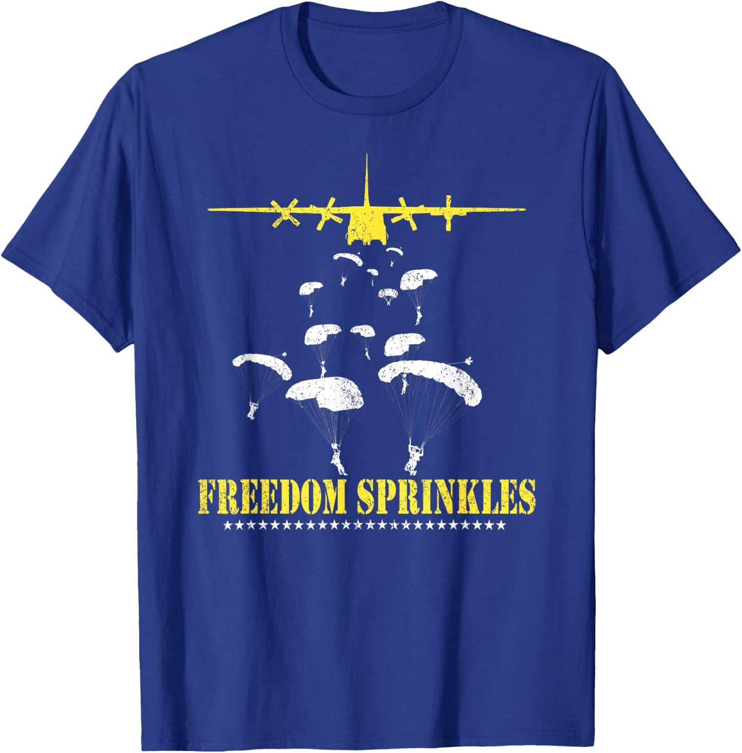 Army Paratrooper Freedom Sprinkles 82nd 101st Airborne T-Shirt - T-Shirt | Royal
