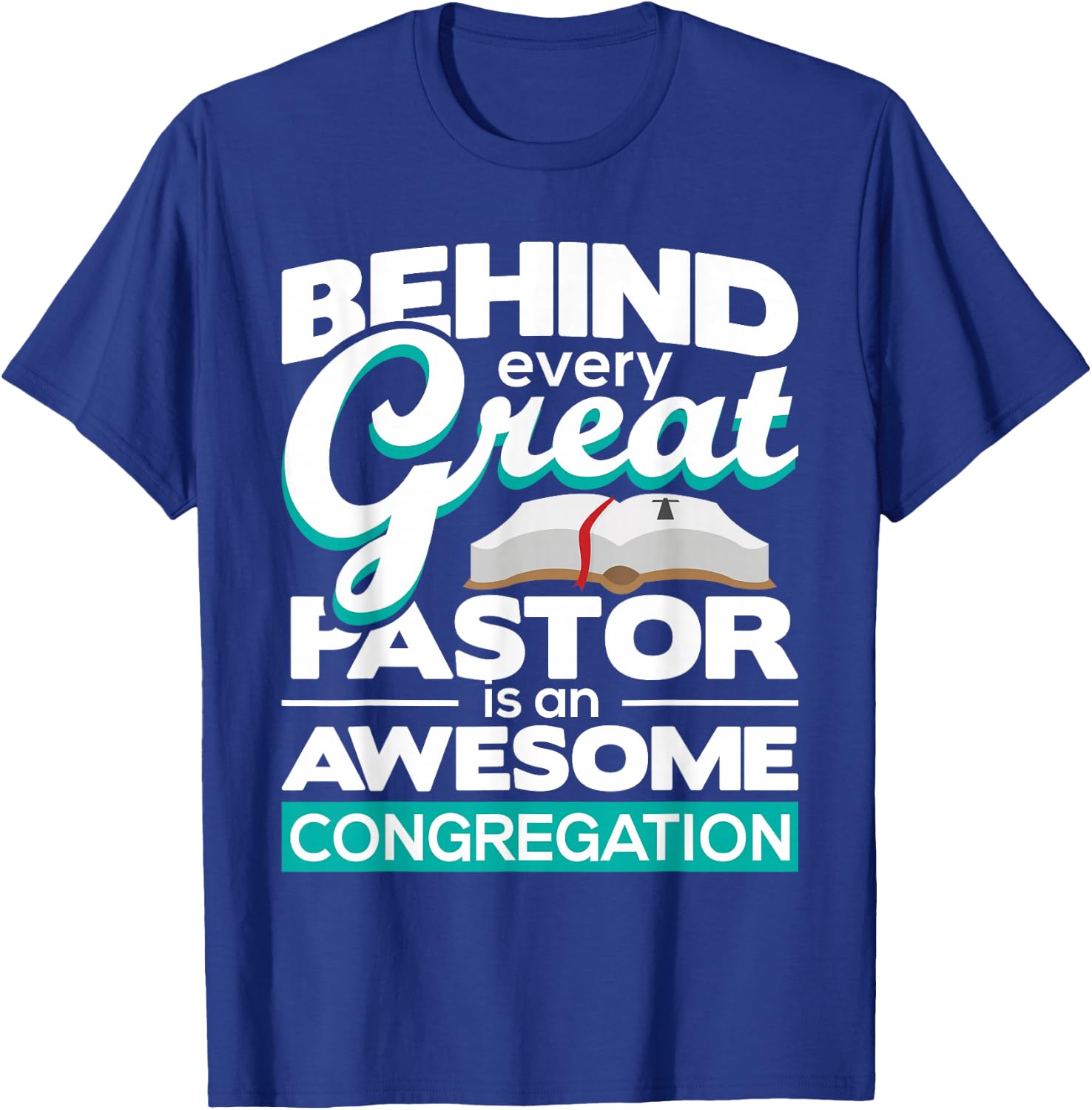 An Awesome Congregation - Pastor Preacher Minister T-Shirt - T-Shirt | Royal