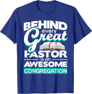 An Awesome Congregation - Pastor Preacher Minister T-Shirt - T-Shirt | Royal