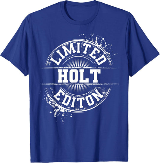 HOLT Funny Surname Family Tree Birthday Reunion Gift T-Shirt - T-Shirt | Royal