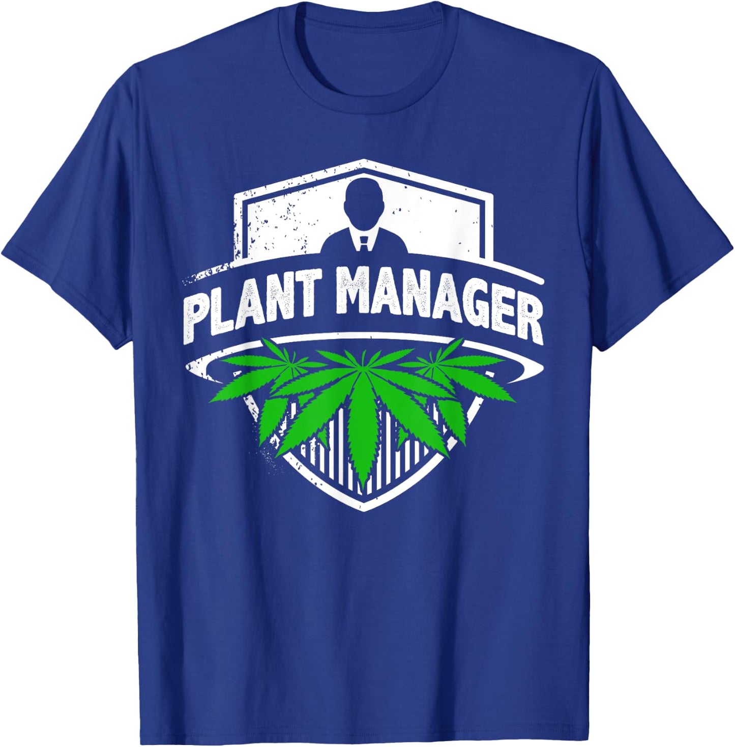 Marijuana Fan Cannabis Grower design | Plant Manager Weed T T-Shirt - T-Shirt | Royal