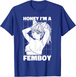 Manga Kawaii Cosplay Otaku - Japanese Japan Femboy Anime T-Shirt - T-Shirt | Royal