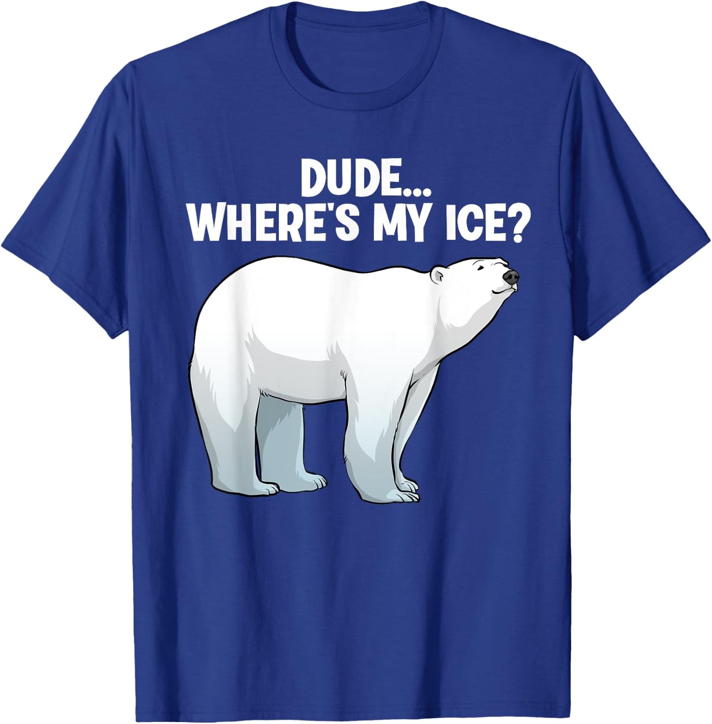 Funny Polar Bear Design Women Kids Polar Bear Lovers T-Shirt - T-Shirt | Royal