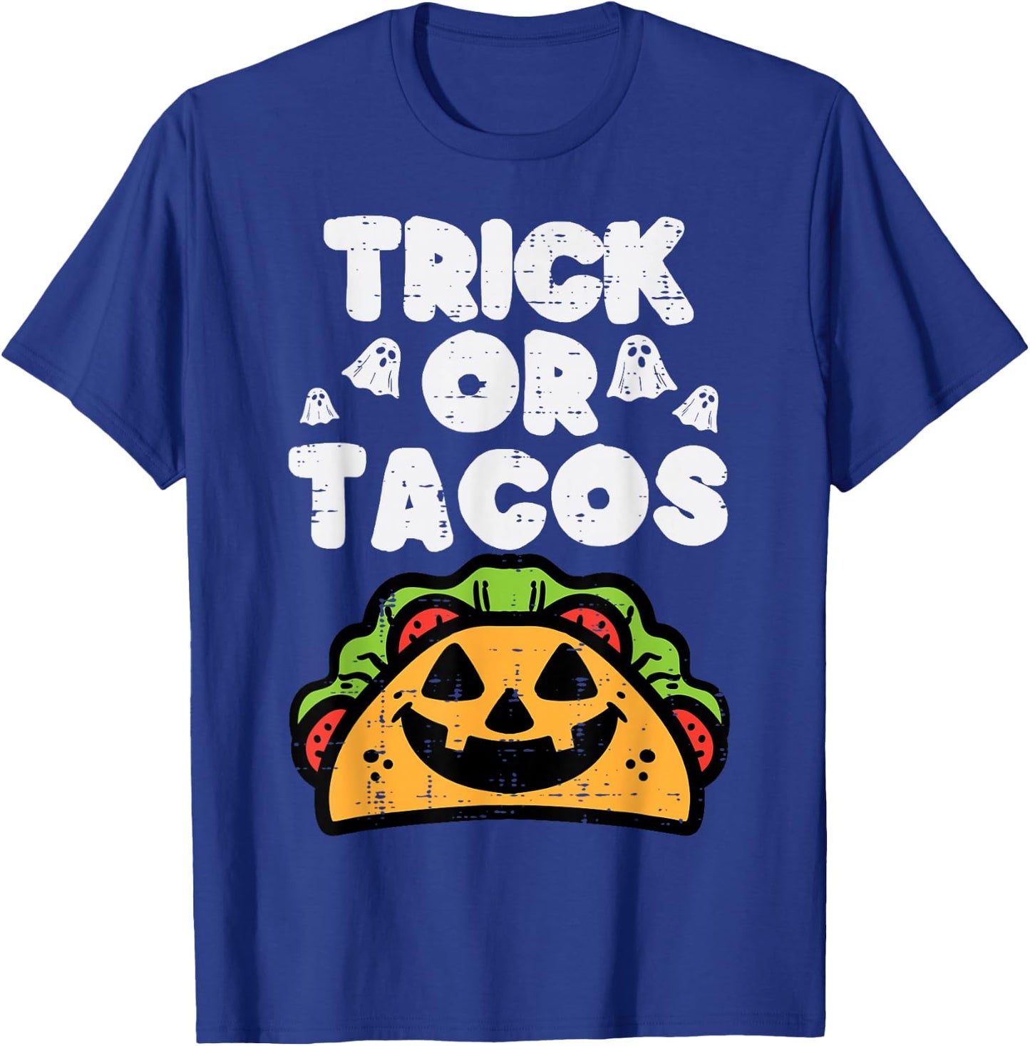 Halloween Trick Or Tacos Mexican Food Costume Men Women Kids T-Shirt - T-Shirt | Royal