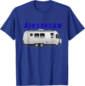 Nice vintage Airstream camping trailer . T-Shirt - T-Shirt | Royal