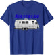 Nice vintage Airstream camping trailer . T-Shirt - T-Shirt | Royal