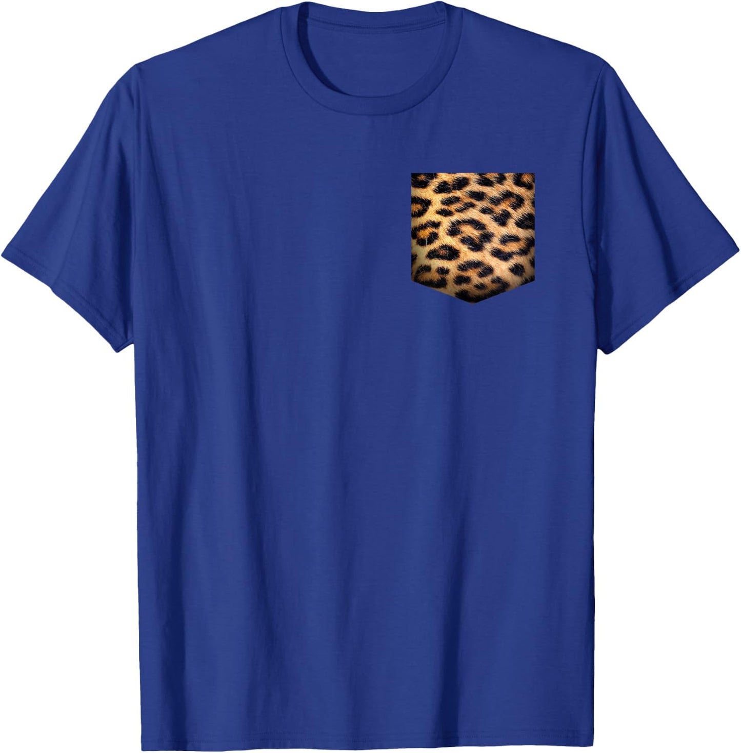 Leopard Print Pocket | Cool Animal Lover Cheetah Gift T-Shirt - T-Shirt | Royal
