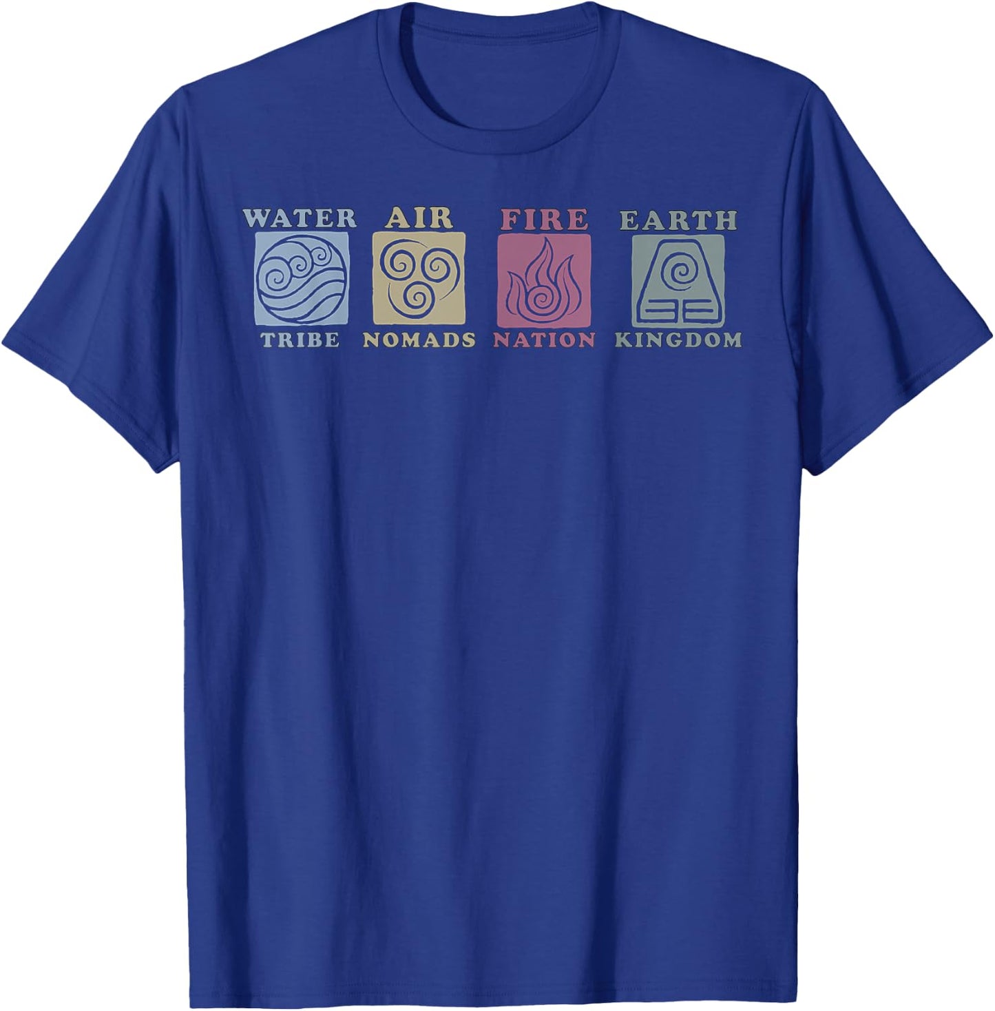 Avatar: The Last Airbender Elements Line Up T-Shirt - T-Shirt | Royal