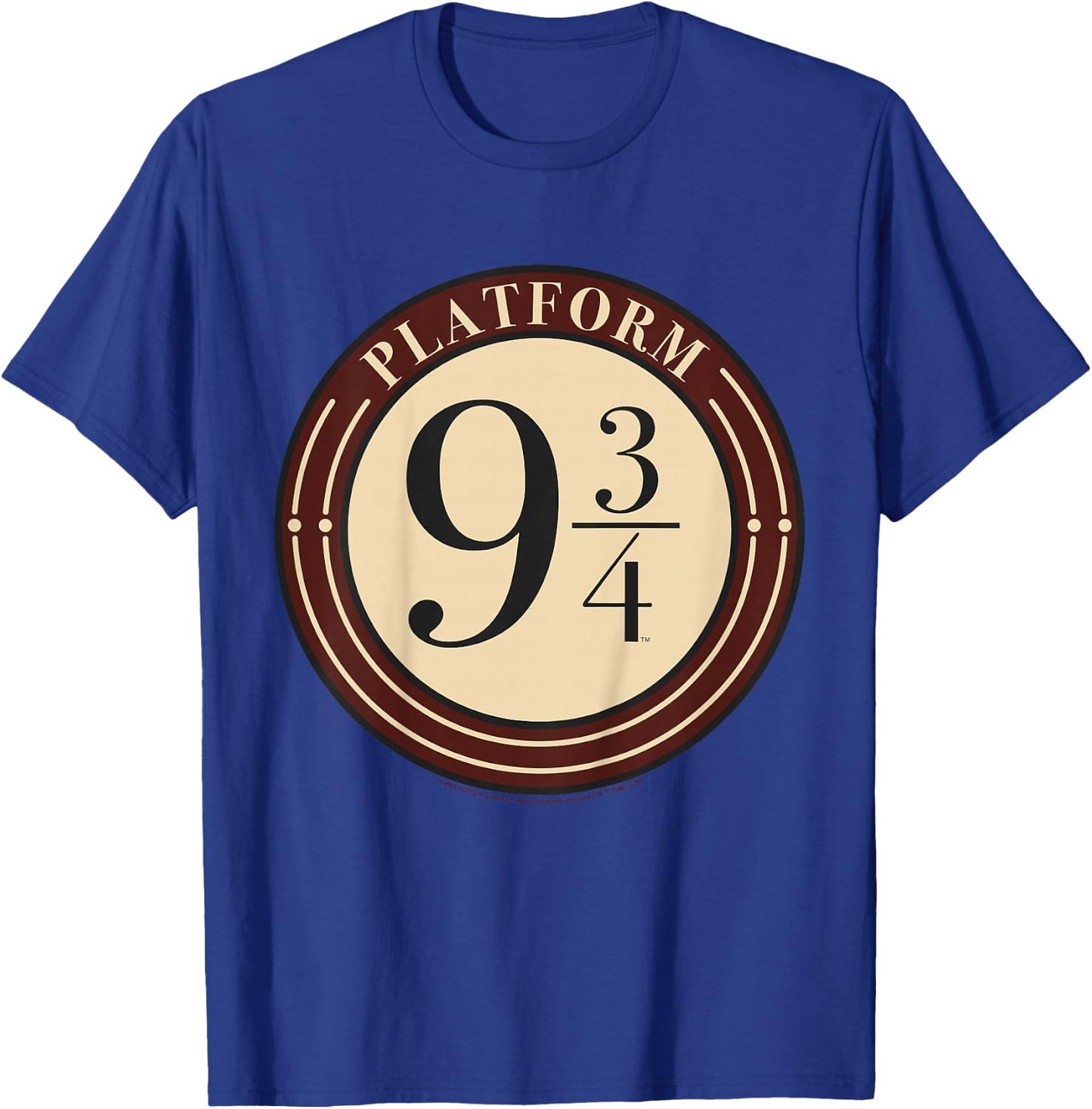 Kids Harry Potter Platform 9 &3/4 Simple Logo T-Shirt - T-Shirt | Royal