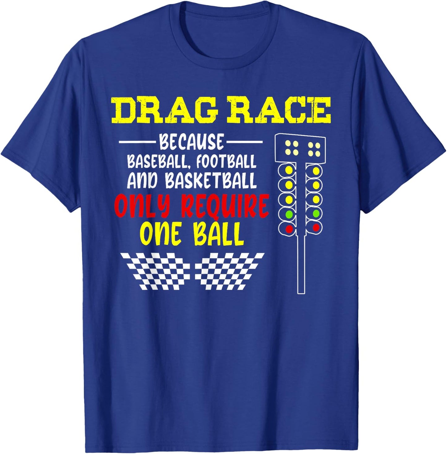 Drag Racing Christmas Tree design, Racing design, Horsepower T-Shirt - T-Shirt | Royal