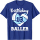 13th Birthday Baller Funny 13 Year Old Volleyball T-Shirt - T-Shirt | Royal