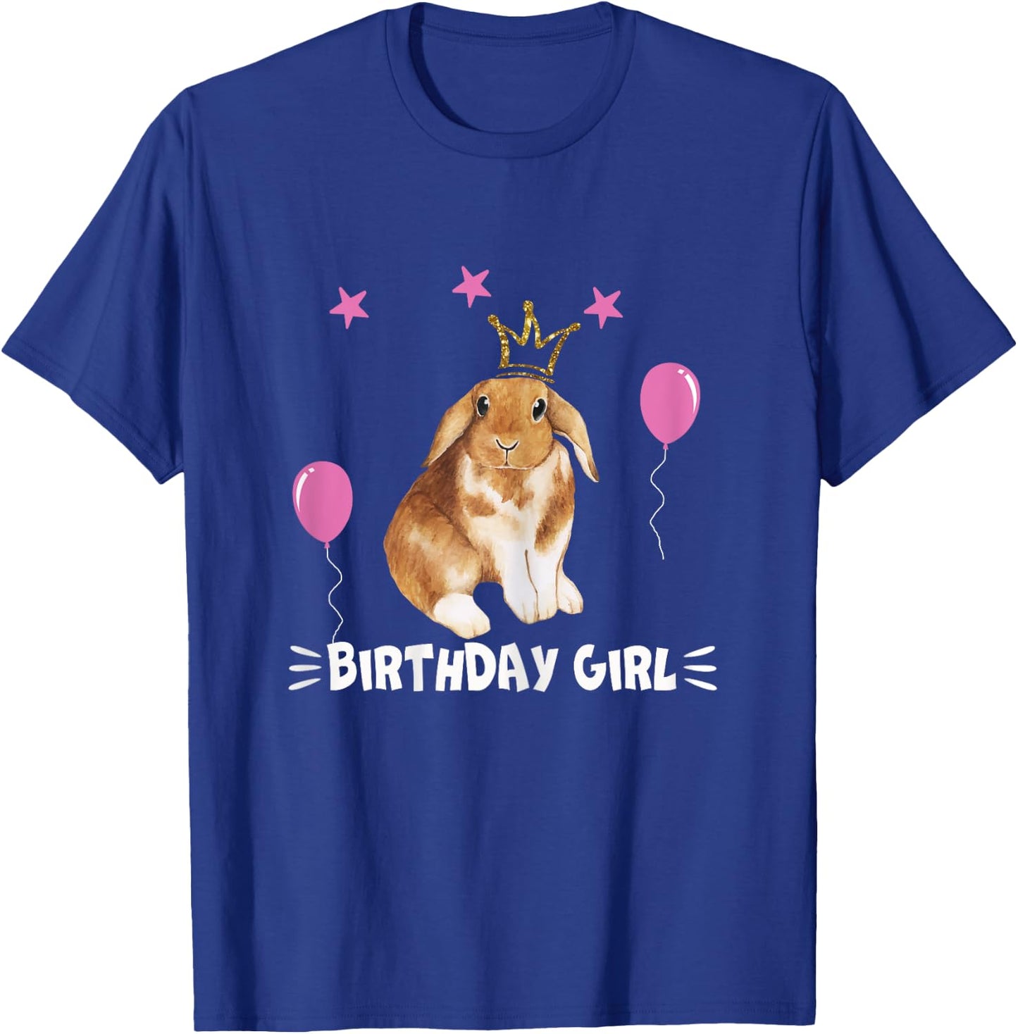 Little Birthday Girl shirt Bunny Princess Cute Rabbit gift T-Shirt - T-Shirt | Royal