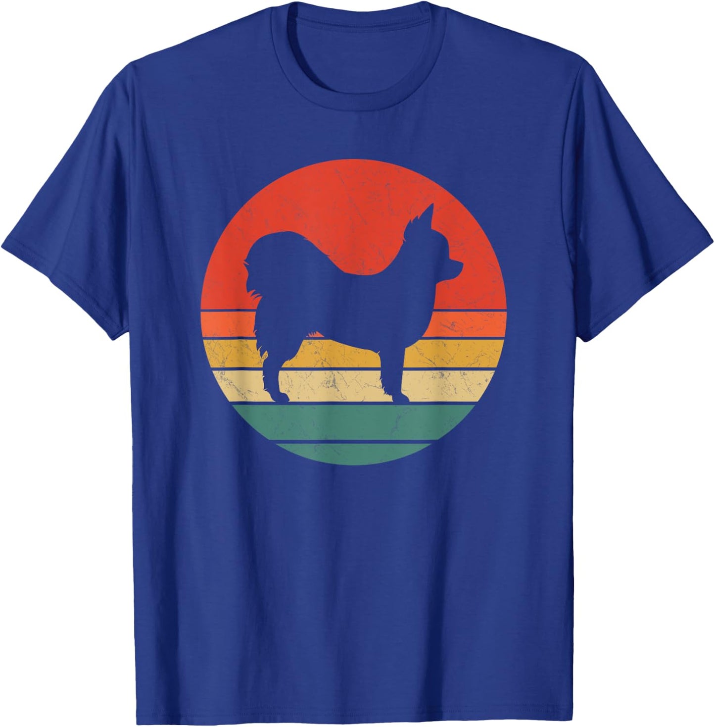 Pomchi Vintage Dog Silhouette Retro 60s 70s Cute Dogs Gift Men Women Kids T-Shirt - T-Shirt | Royal