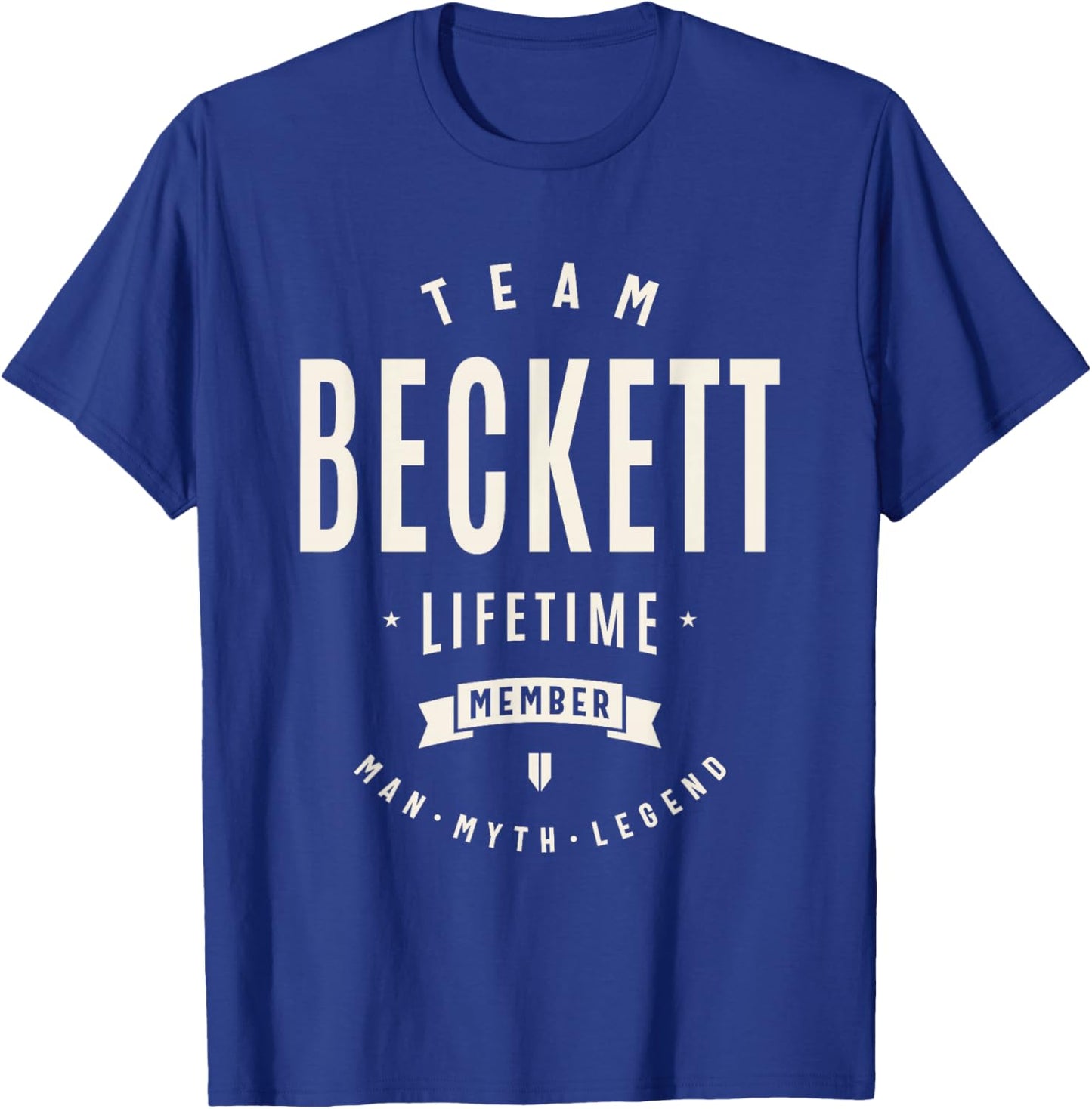 Team Beckett Lifetime Member Funny Name Beckett T-Shirt - T-Shirt | Royal