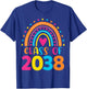 Kindergarten Class of 2038 First Day School Rainbow Girls T-Shirt - T-Shirt | Royal
