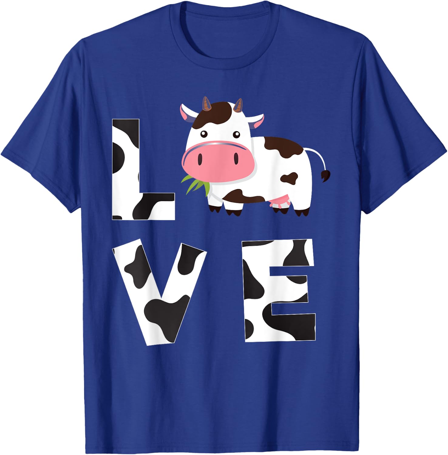Farmer Farming Cute Farm Animal Lover Kids Gift Love Cow T-Shirt - T-Shirt | Royal