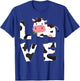 Farmer Farming Cute Farm Animal Lover Kids Gift Love Cow T-Shirt - T-Shirt | Royal