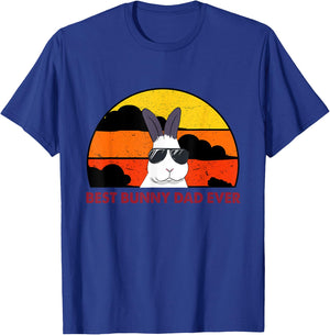 Best Bunny Dad Ever Rabbit Daddy Bunny Father Bunny T-Shirt - T-Shirt | Royal