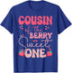 Cousin of The Berry First Birthday of Girl Strawberry Groovy T-Shirt - T-Shirt | Royal