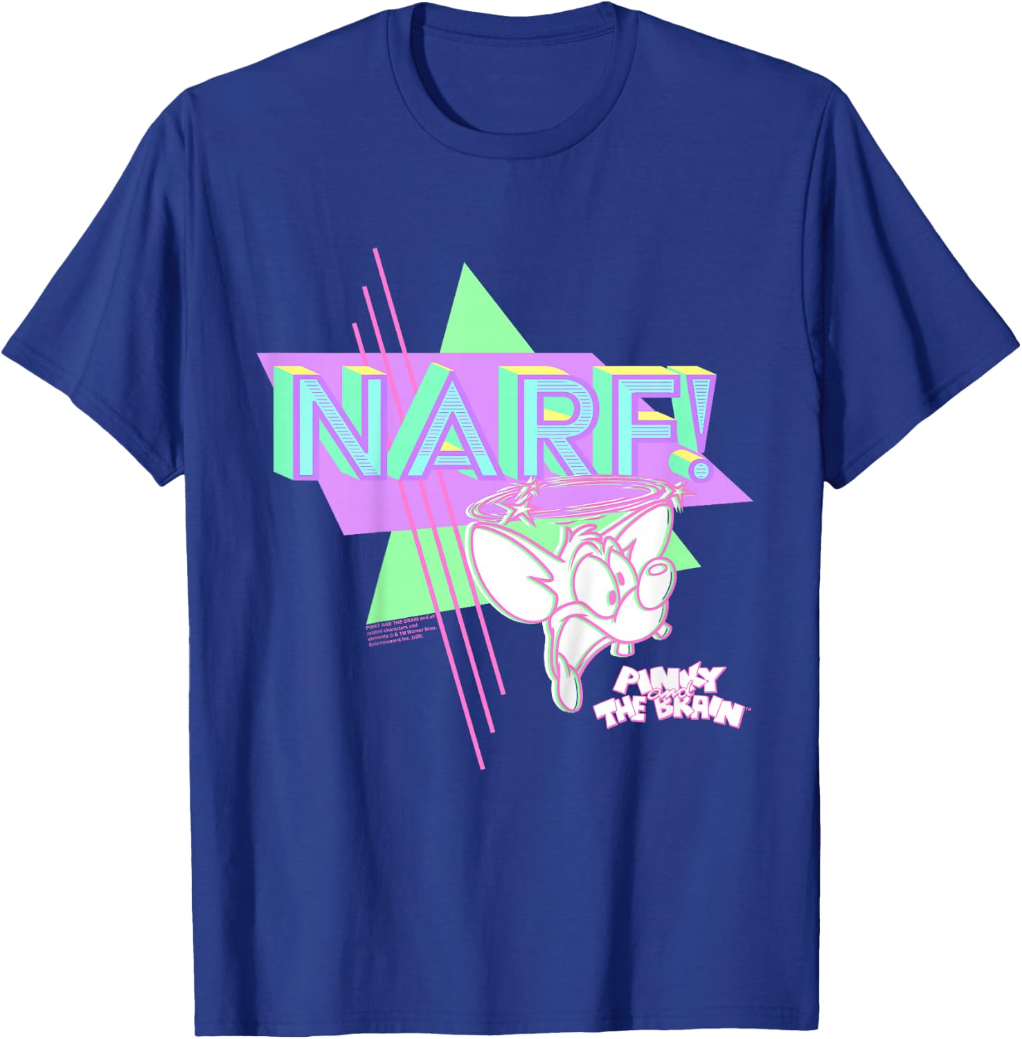 Pinky And The Brain Pinky Narf Neon T-Shirt - T-Shirt | Royal