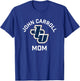 John Carroll University Blue Streaks Arched Mom T-Shirt - T-Shirt | Royal
