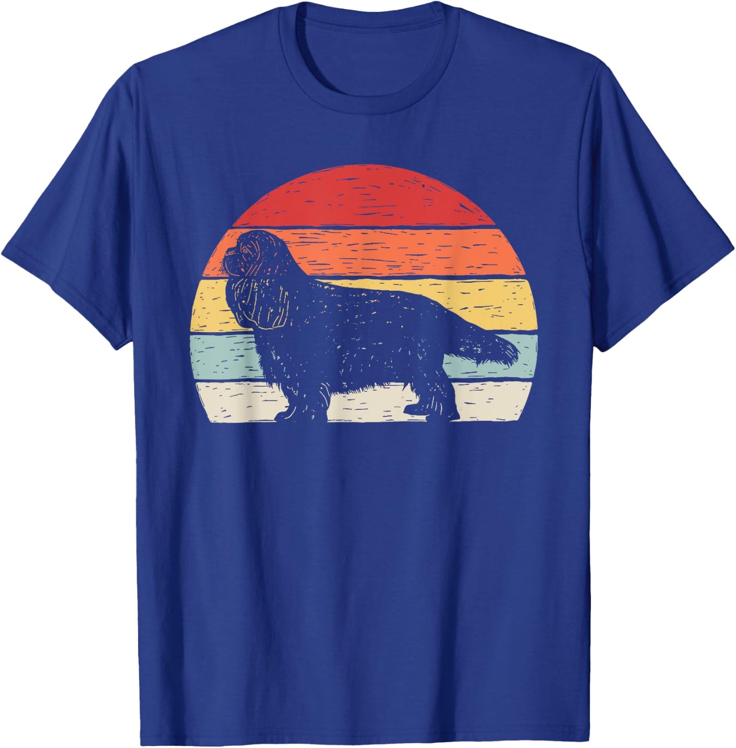 Vintage Retro Cavalier King Charles Spaniel Dog Breed Men Women Kids T-Shirt - T-Shirt | Royal