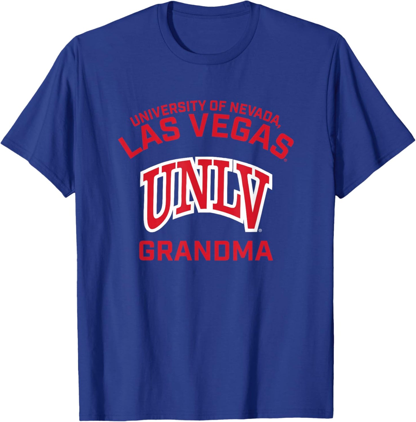 Nevada Las Vegas UNLV Rebels Arched Grandma T-Shirt - T-Shirt | Royal