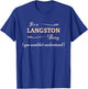 It's a LANGSTON Thing, You Wouldn't Understand | Name Gift T-Shirt - T-Shirt | Royal