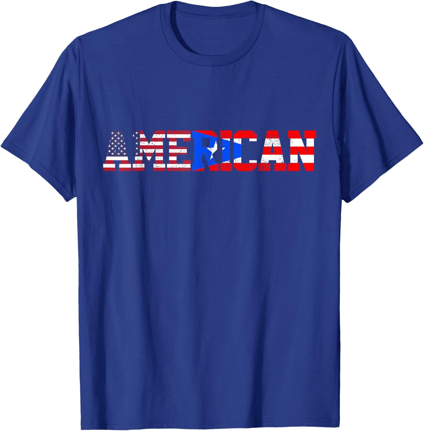Puerto Rico Pride Flag American Puerto Rican Pride Gift T-Shirt - T-Shirt | Royal