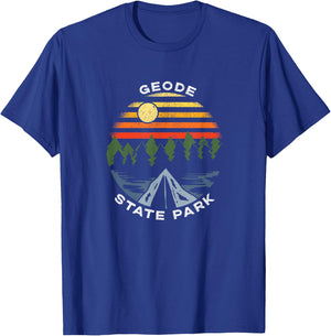 Geode State Park Iowa Forest Camping Vacation T-Shirt - T-Shirt | Royal