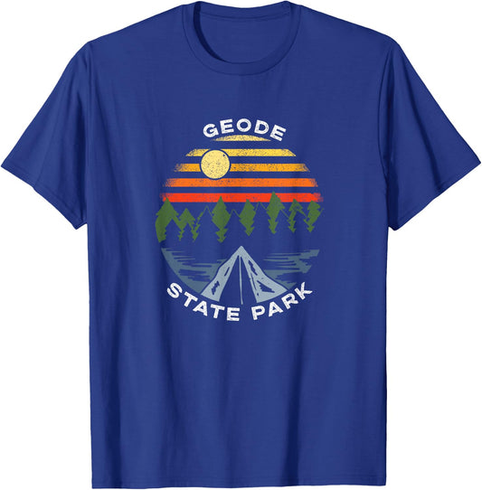 Geode State Park Iowa Forest Camping Vacation T-Shirt - T-Shirt | Royal