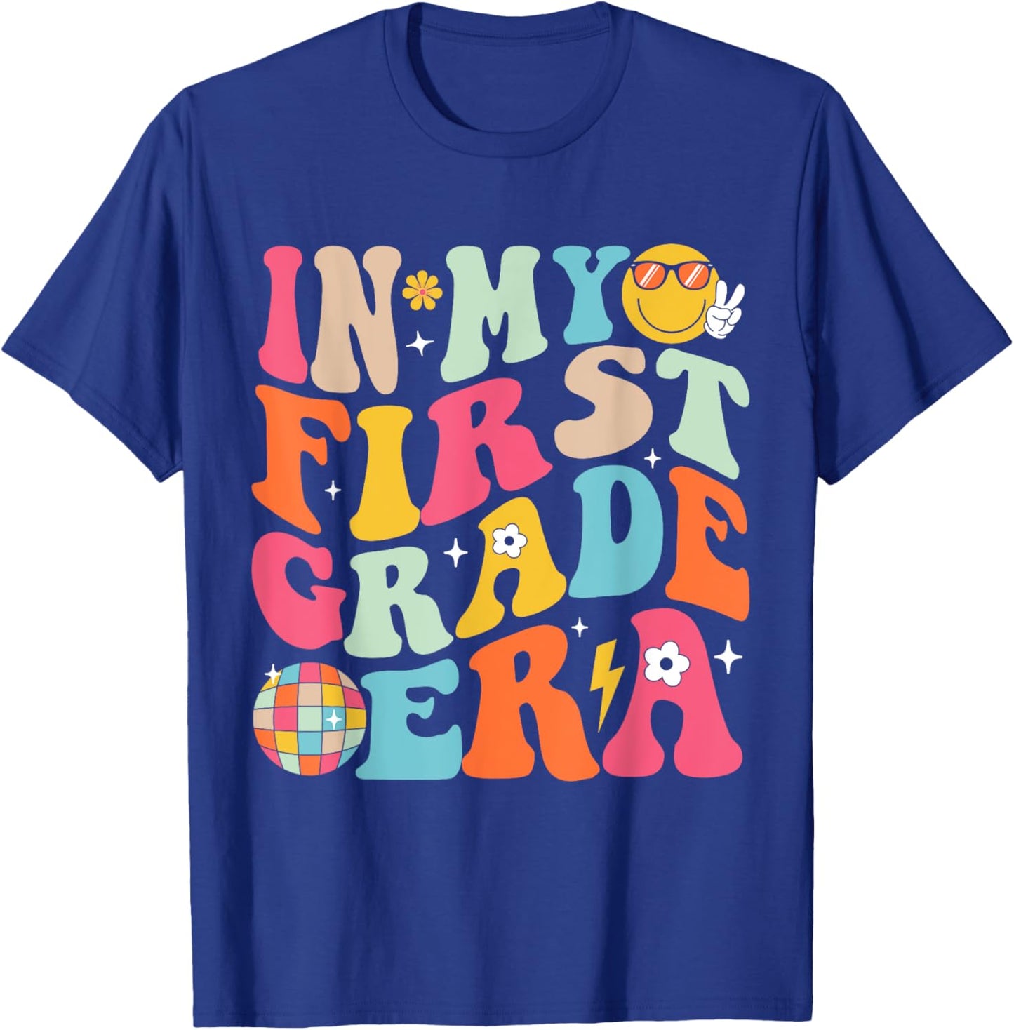 In My First Grade Era Boys Girls Back To School 1st Grade T-Shirt - T-Shirt | Royal