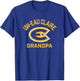 University of Wisconsin-Eau Claire Blugolds Arched Grandpa T-Shirt - T-Shirt | Royal