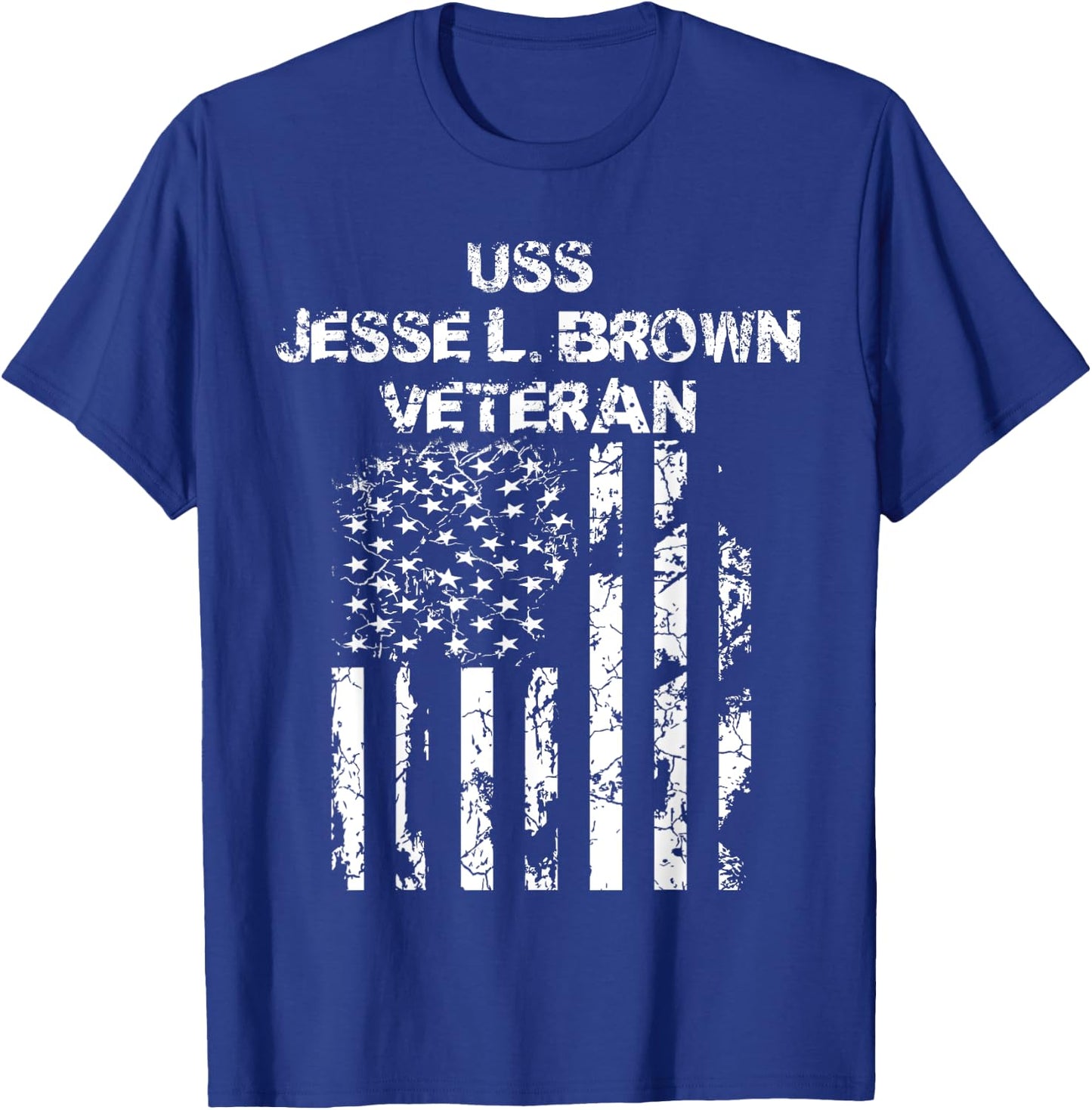 USS Jesse L. Brown Veteran T-Shirt - T-Shirt | Royal