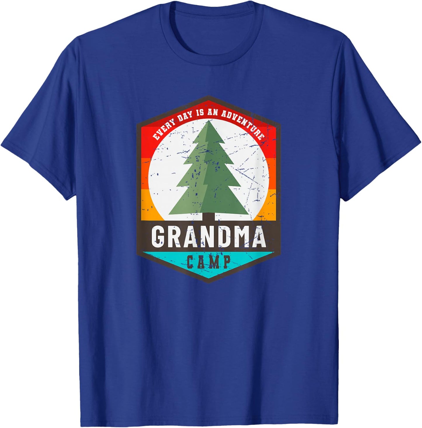 Fun Grandma Camp Every Day Is An Adventure Matching Family T-Shirt - T-Shirt | Royal