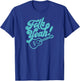 Folk Yeah! Funny Guitar Minimalist Music Retro Graphic T-Shirt - T-Shirt | Royal