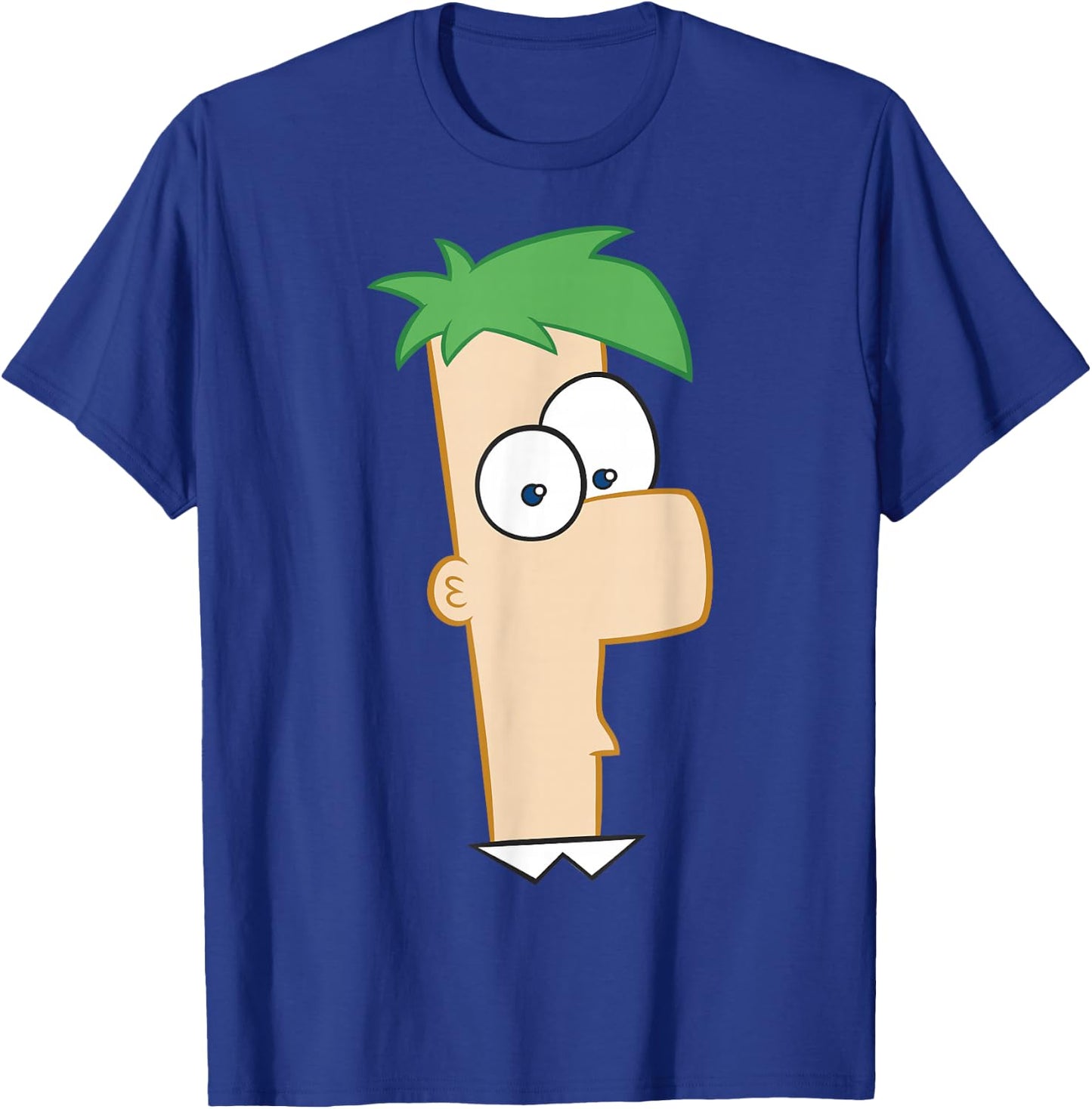 Disney Phineas And Ferb Large Ferb Face T-Shirt - T-Shirt | Royal