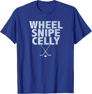 Wheel Snipe Celly Boys Hockey T-Shirt - T-Shirt | Royal